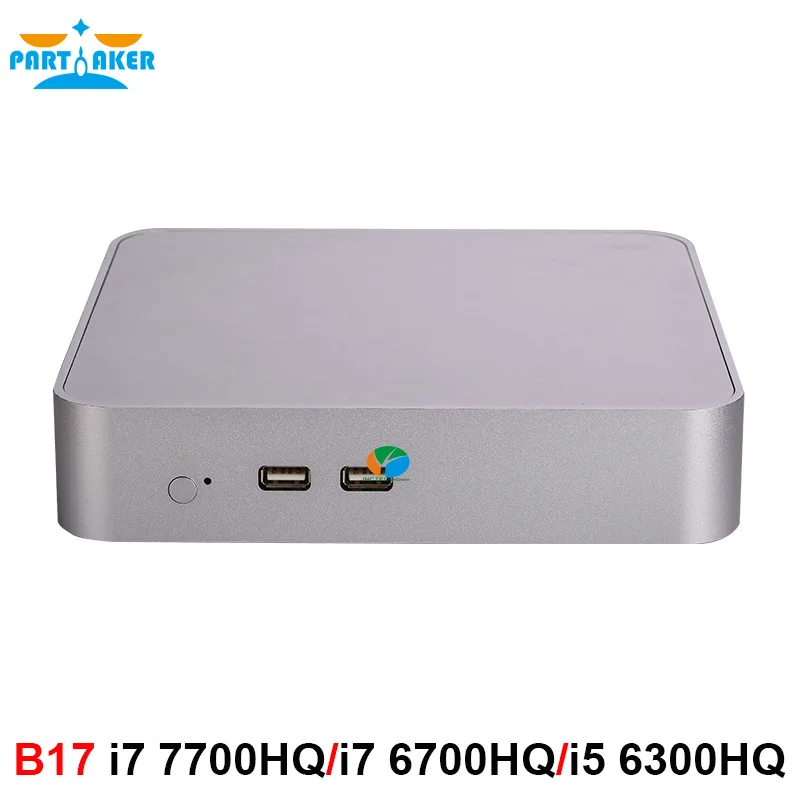 Приставка Intel Core i7 7700HQ 6700HQ i5 6300HQ мини ПК с Windows 10 микро компьютер DDR4 RAM 4K HTPC HDMI DP|Мини
