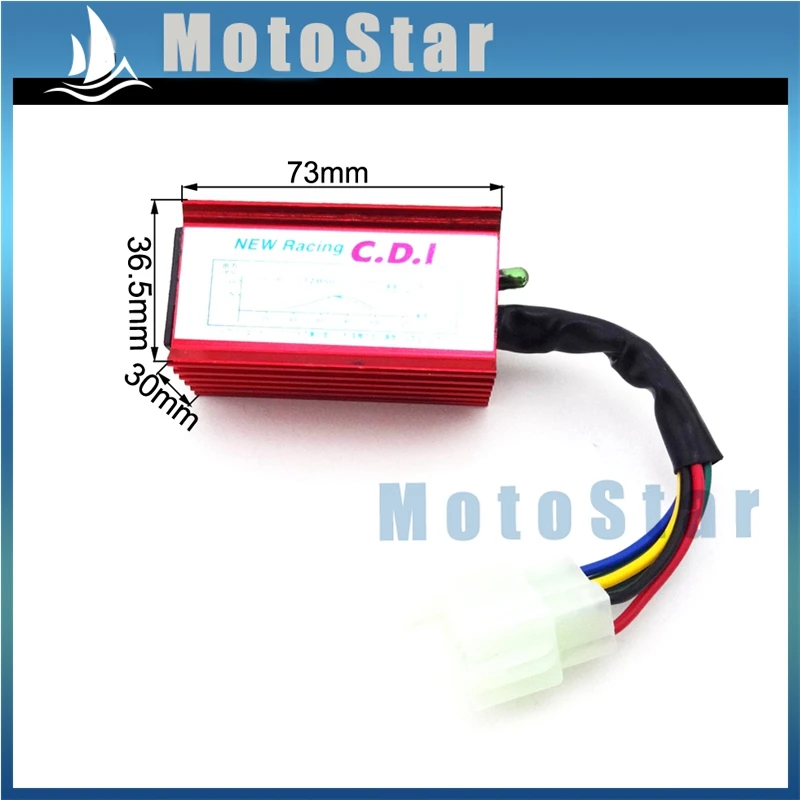 Красный 6-контактный гоночный блок зажигания AC CDI для 150 160 200 250cc мотоцикла