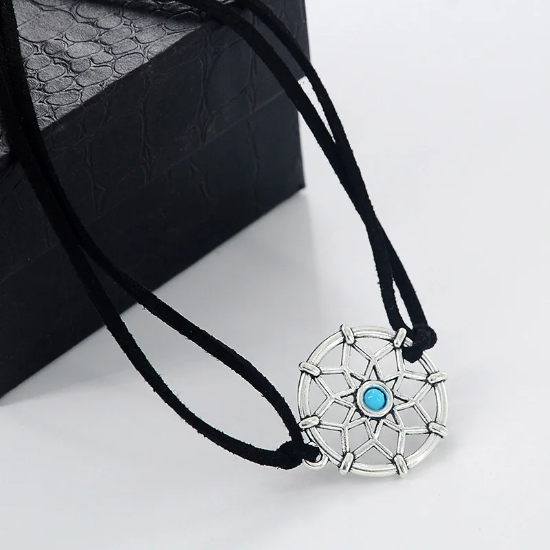 Hot New Black Velvet Chain Dream catcher Shape Choker Short Clavicle Necklace | Украшения и аксессуары