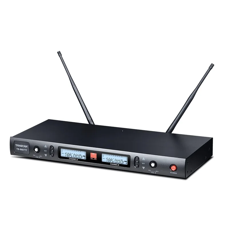 Takstar TS-8807TT двойной канал частоты UHF беспроводной микрофон тюнер разнообразие микрофон конференц-связи для обучения конференции Па
