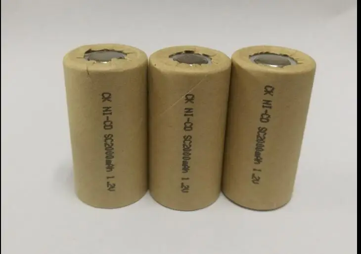 Ni CD аккумуляторная батарея высокой мощности SC2000mAh 12 шт. аккумулятор для
