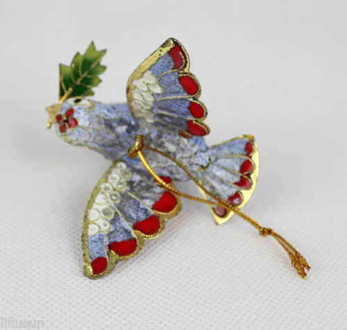 Коллекционные вещи 6 шт. милые Китайские узоры голубь с эмалью ручной работы | Дом