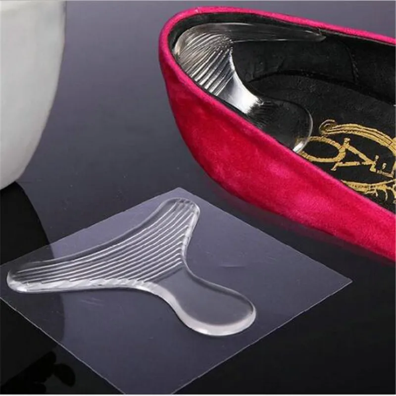 1 пара Т образных нитей силиконовая Мягкая вставная пятка с вкладышами на высоком