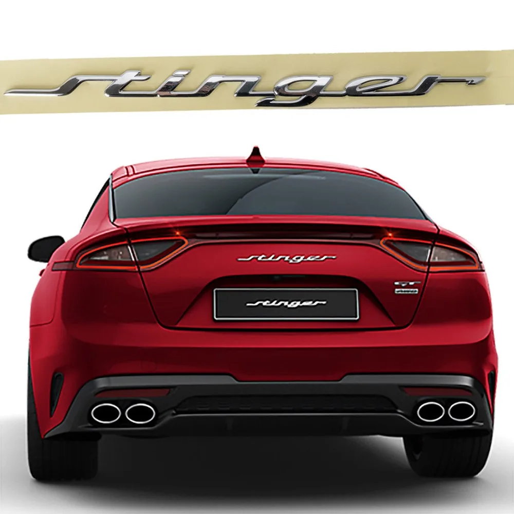 Для подлинной OEM передней задней таблички E Логотип Stinger Эмблема Для Kia Stinger- 86330J5100 86311J5000