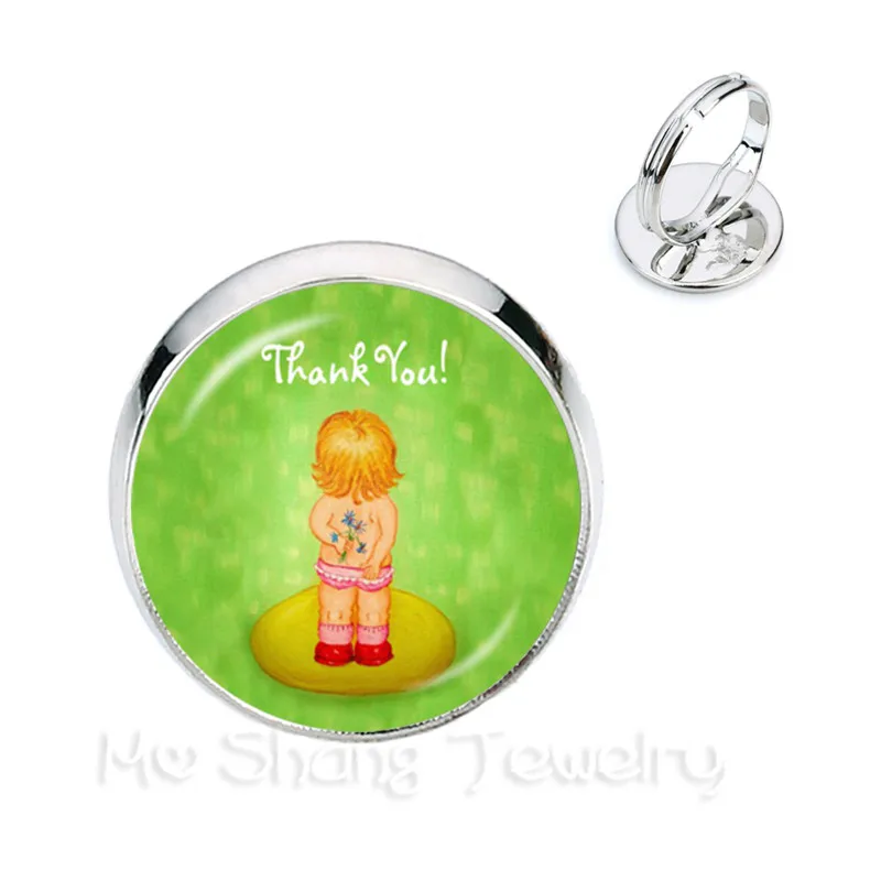 Новинка 2018 кольца с надписью Thank 16 мм стеклянный кабошон спасибо Maitresse стеклянная