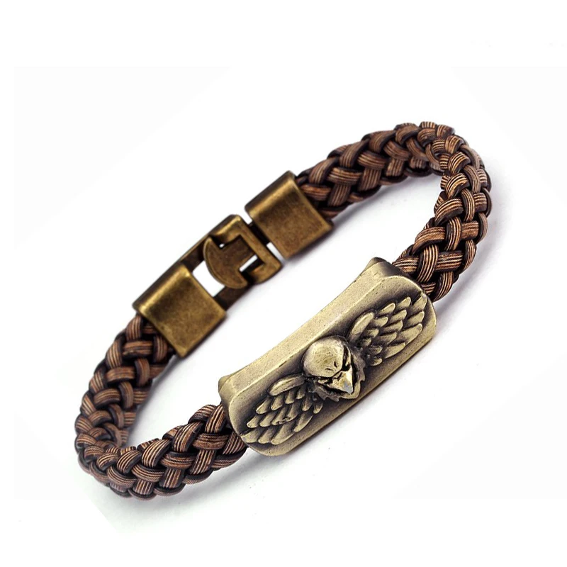 Винтажные плетеные браслеты Скорпион с цепочкой мужские и женские ювелирные