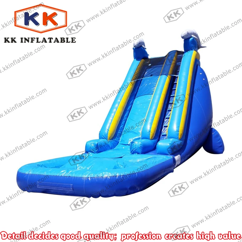 Коммерческая Аренда надувная водная горка для взрослых с бассейном|inflatable water