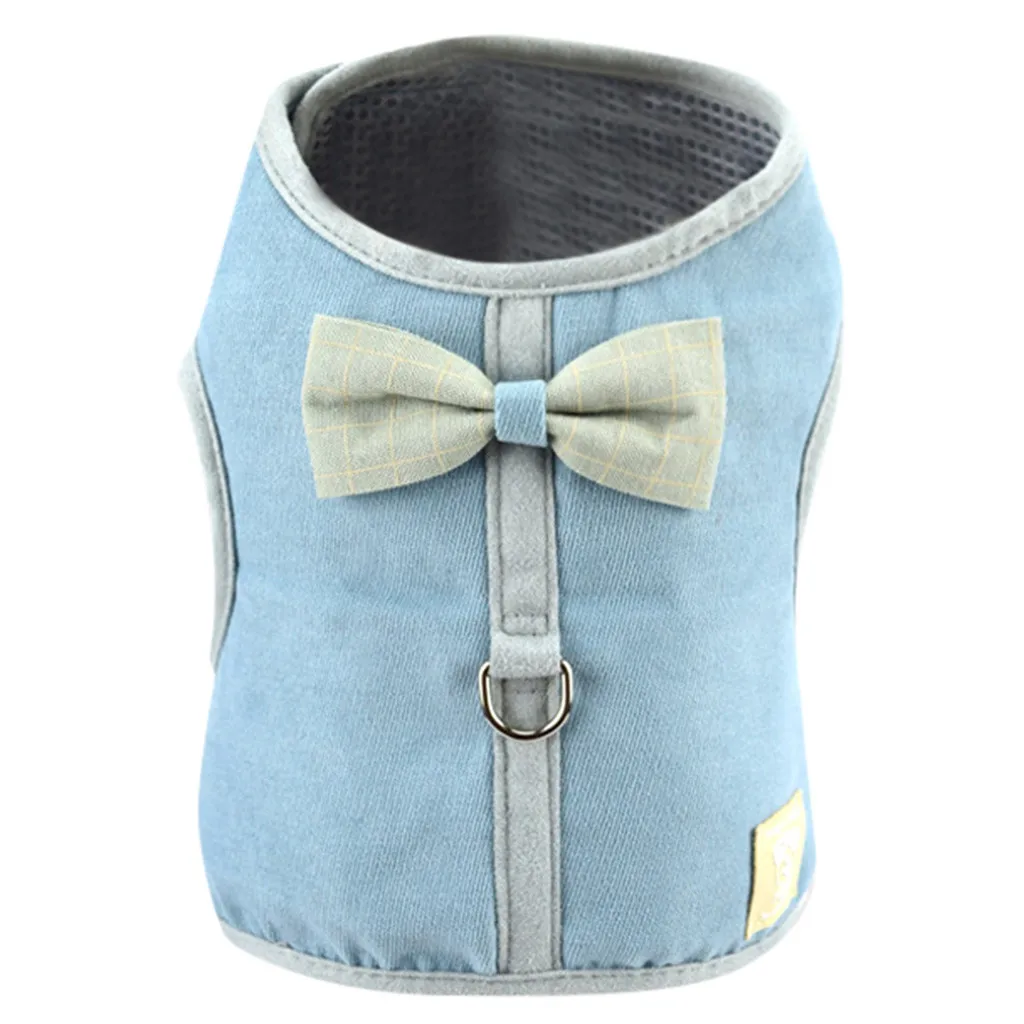 1set Pet Cat Dog Puppy Soft Durable harmless Corduroy Mesh Vest Leash Chest Straps Belt Adjustable accessories | Дом и сад
