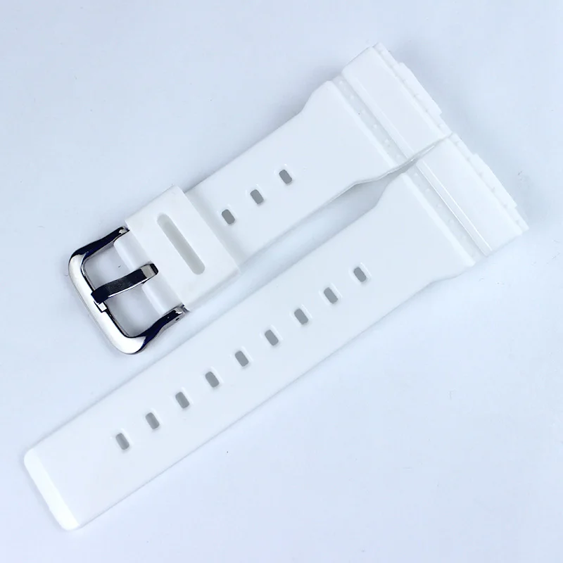 a4 white Последний силиконовый ремешок подходит для Casio Baby-G Series BA-110 111 112 BGA-130, Женский Пластиковый силиконовый светильник, аксессуары для часов - Цвет ремешка: a4 white