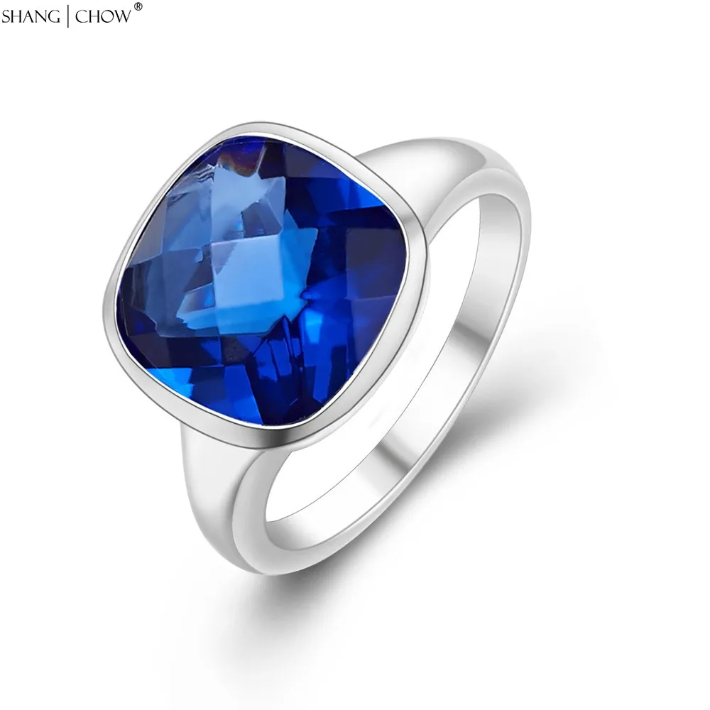Женское кольцо из серебра 925 пробы с синим кварцем|925 sterling silver ring|sterling ringsrings for women |