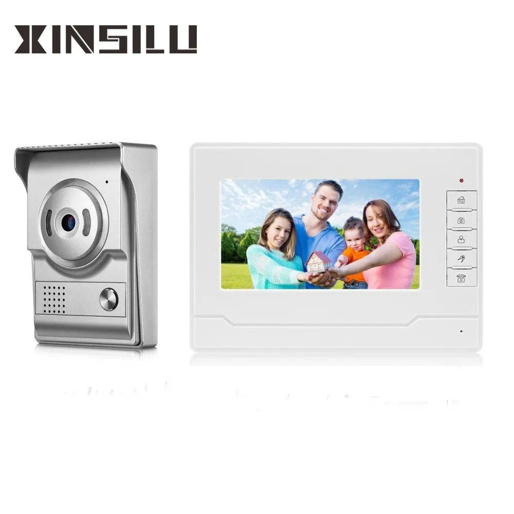 Дверной звонок с видео провода видеодомофон 4-мя цветами ЖК Интерком система для