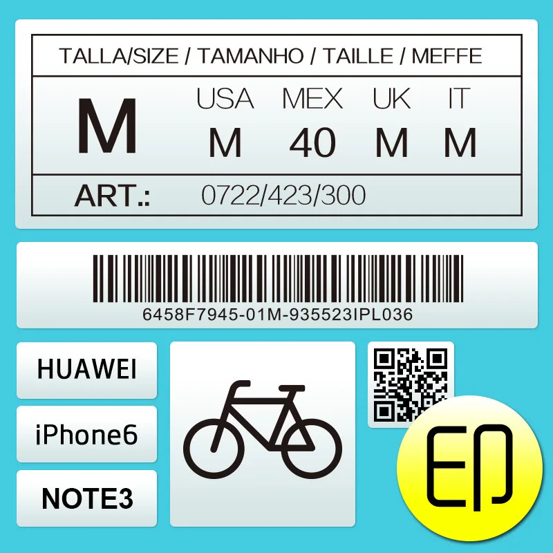 Онлайн-шоппинг бумажная этикетка с покрытием клейкая наклейка различные размеры