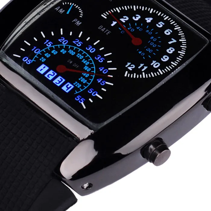 Women Watches 2019 Fashion Aviation Turbo Dial Flash LED Watch Gift Mens Lady Sports Car Meter | Украшения и аксессуары
