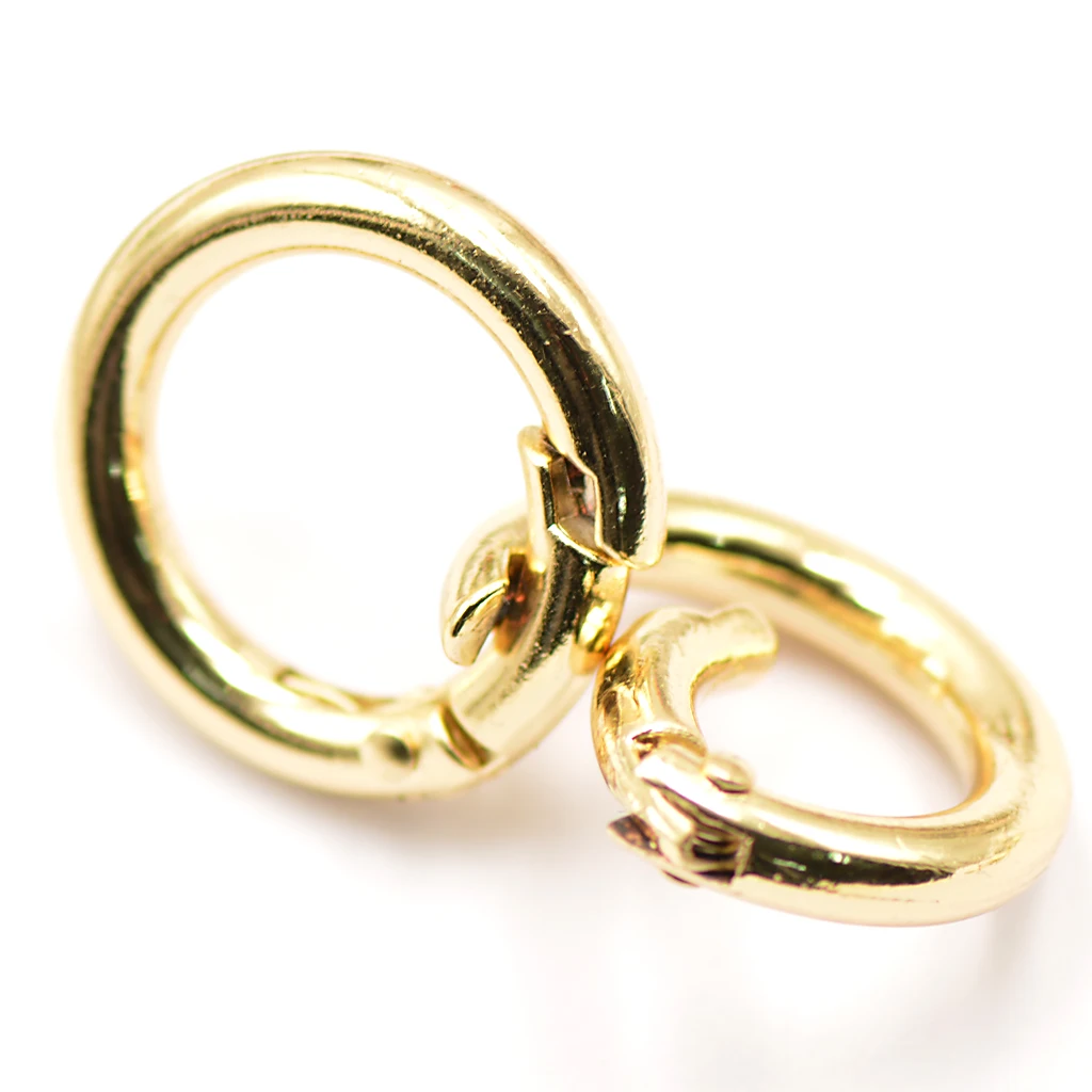 6 шт Рюкзак покрытый сплавом круглый пружинный защелкивающийся крючки зажима