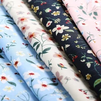 lychee life 50cmx150cm flower printed fabric high quality diy handmade sewing clothes supplies decorations