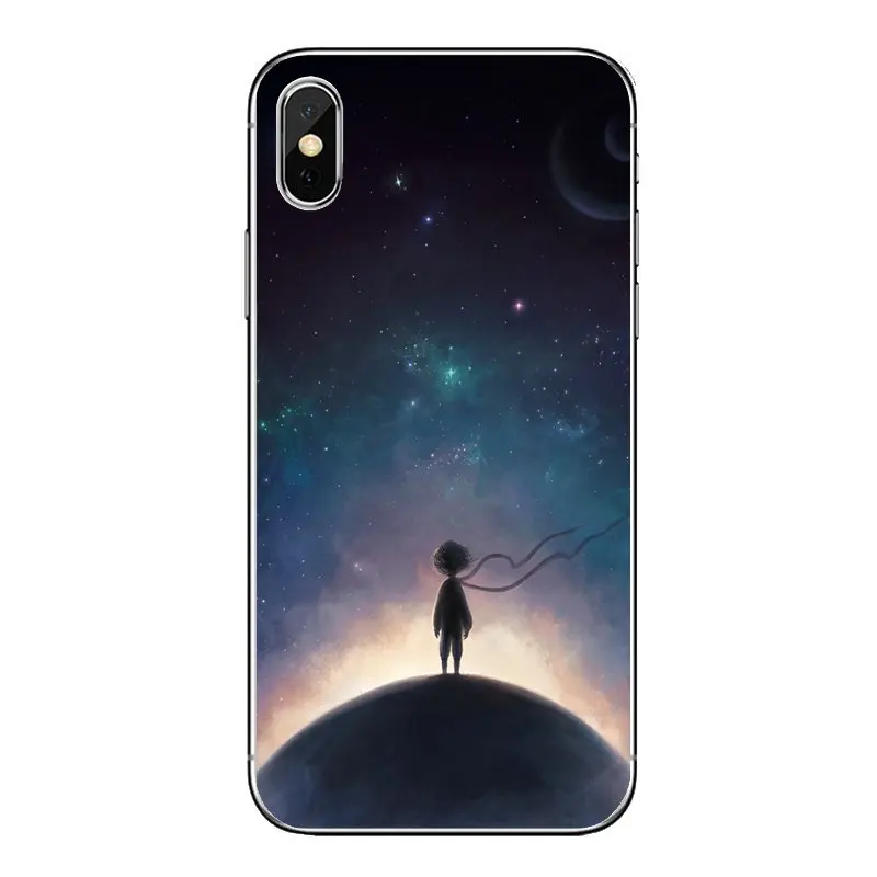 Силиконовый чехол для Samsung Galaxy A5 A6 A7 A8 A9 J4 J5 J7 J8 2017 2018 Plus Prime The Little Prince Night Planet France Art |
