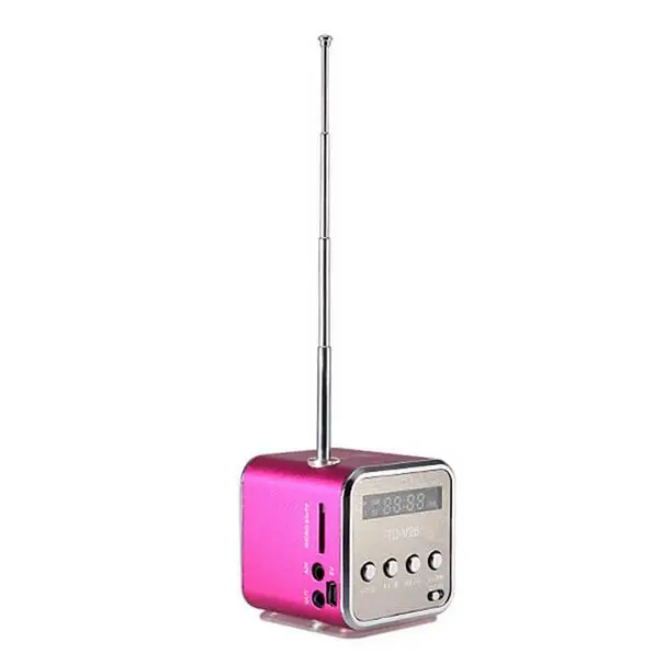 Портативный Micro USB стерео Динамик TD-V26 fm Радио мини parlantes Компьютерные колонки