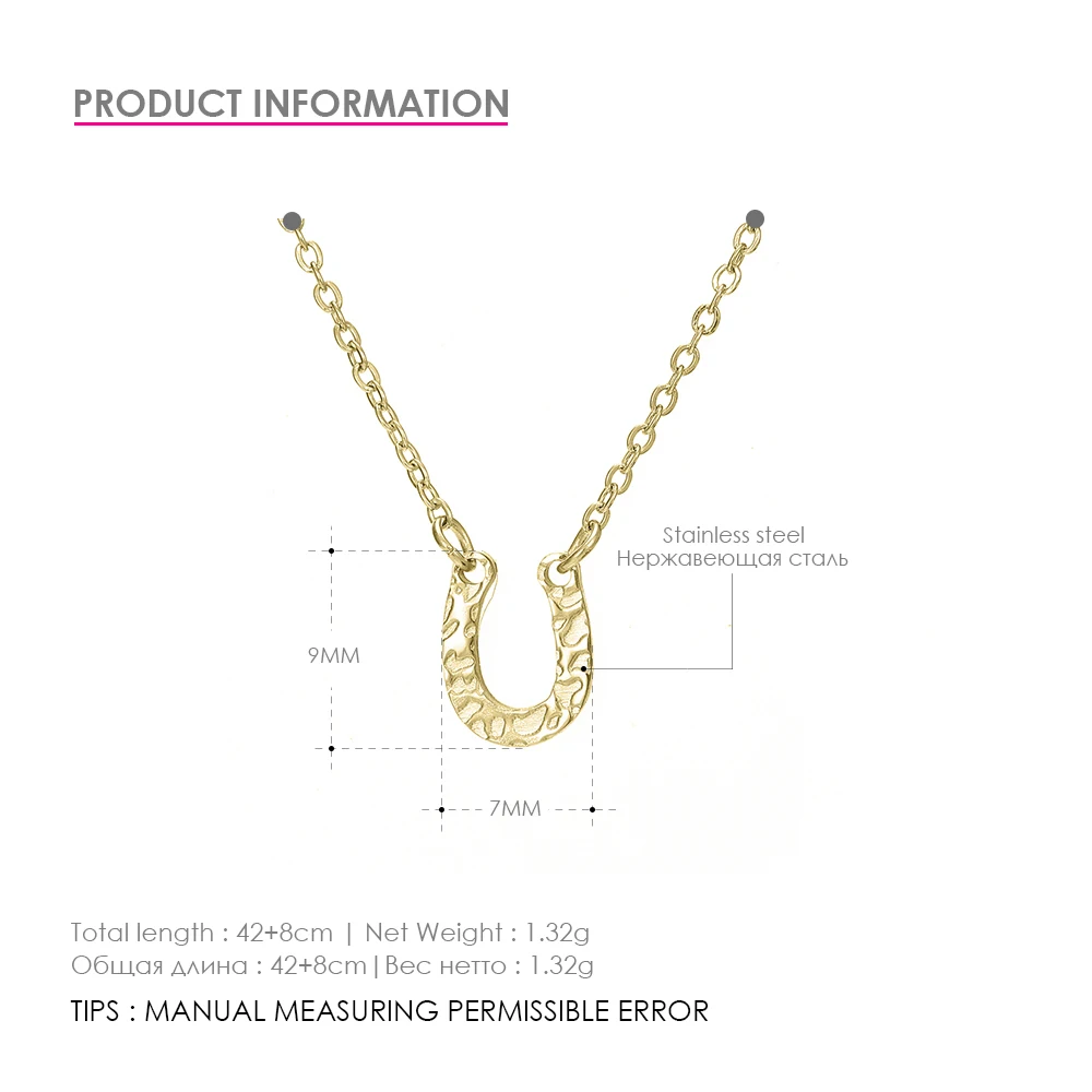 Женское Ожерелье из нержавеющей стали ожерелье с цепочкой трендовые панковские