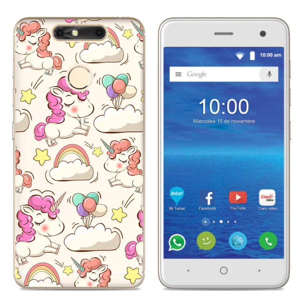 ZTE Blade V8Q Case Silicone Soft TPU Cartoon for Phone Back Cover Shell Funda Capa 5.0-inch |