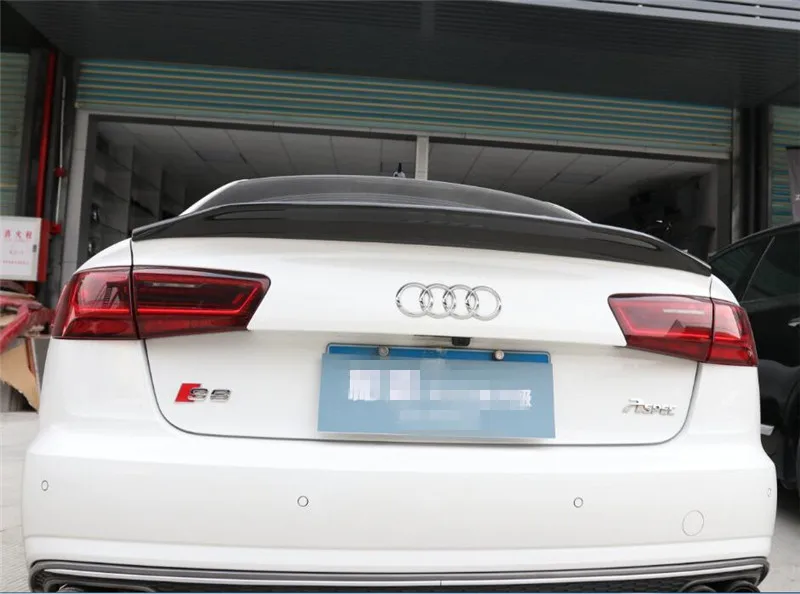 Спойлер из углеродного волокна для Audi A6 S6 RS6 2012 2019 высококачественные спойлеры