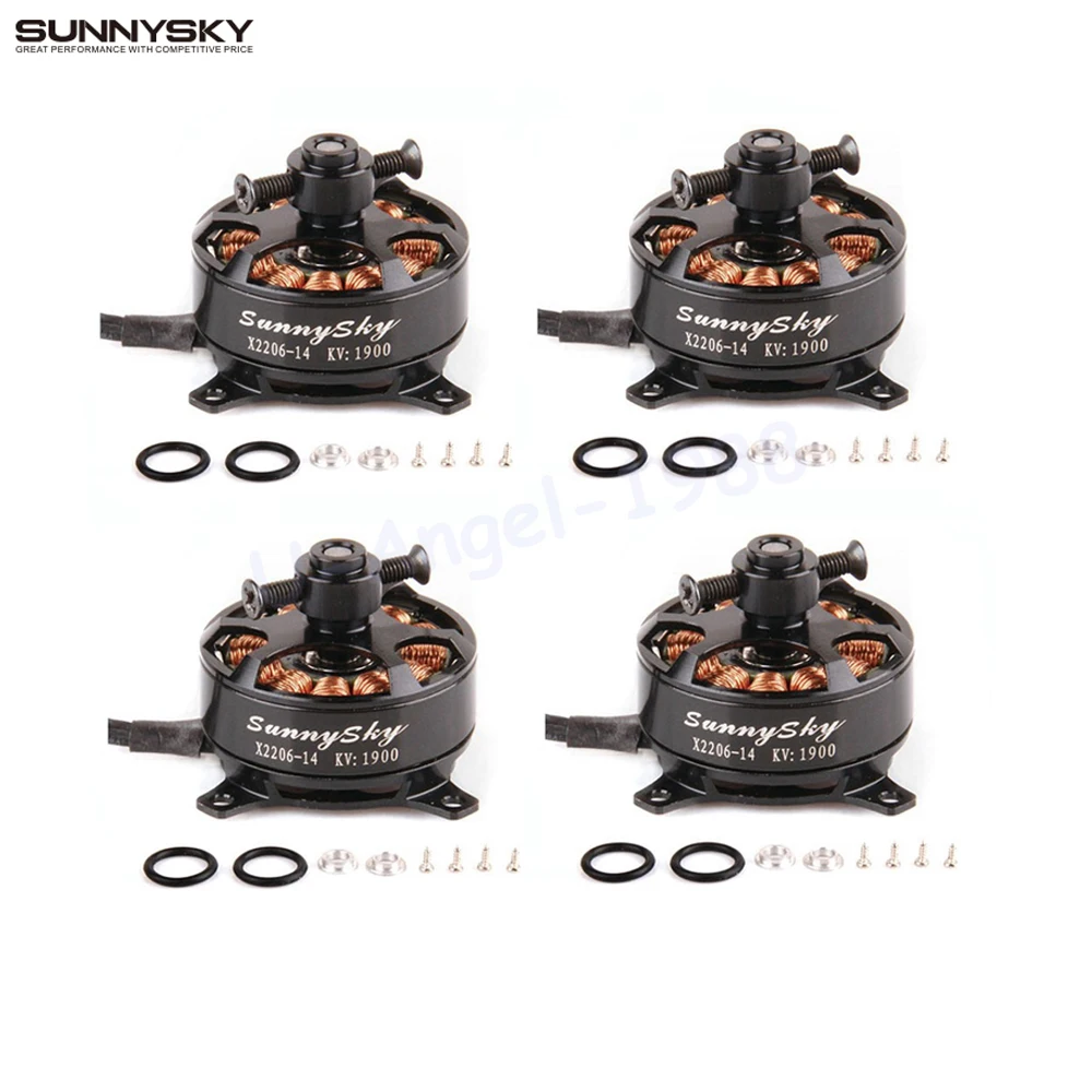 Бесщеточный двигатель Sunnysky X2206 1500KV 1900KV Outrunner 2206 для радиоуправляемого