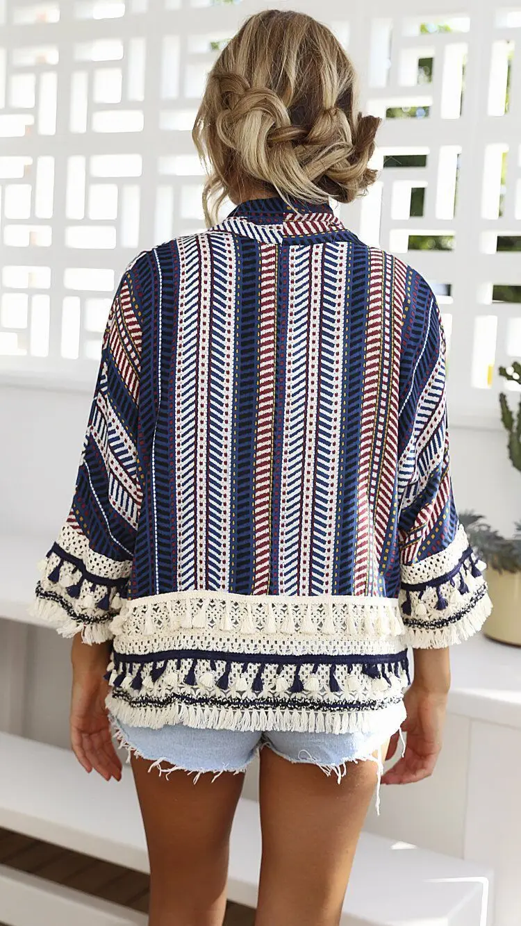 Женская блузка с длинным рукавом винтажный кардиган принтом большие размеры