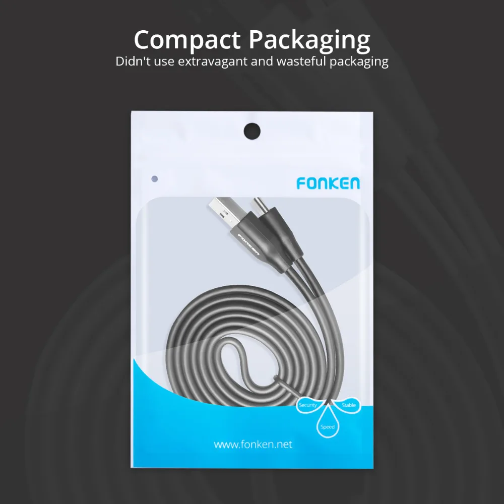 FONKEN noodles usb type-C кабель для зарядки type-C 2128AWG 3A быстрое зарядное устройство USB C шнур портативный Красочные Кабели для мобильных телефонов
