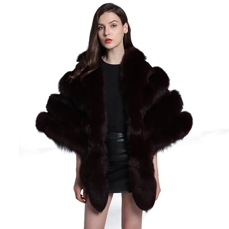2018 new paragraphs ms fox fur coat MAO female qiu dong season short han edition shawl | Женская одежда