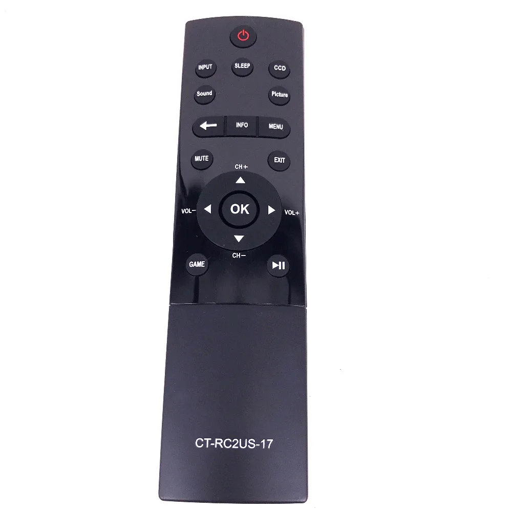 Новый оригинальный CT RC2US 17 пульт дистанционного управления для TOSHIBA TV 55L621U 49L621U