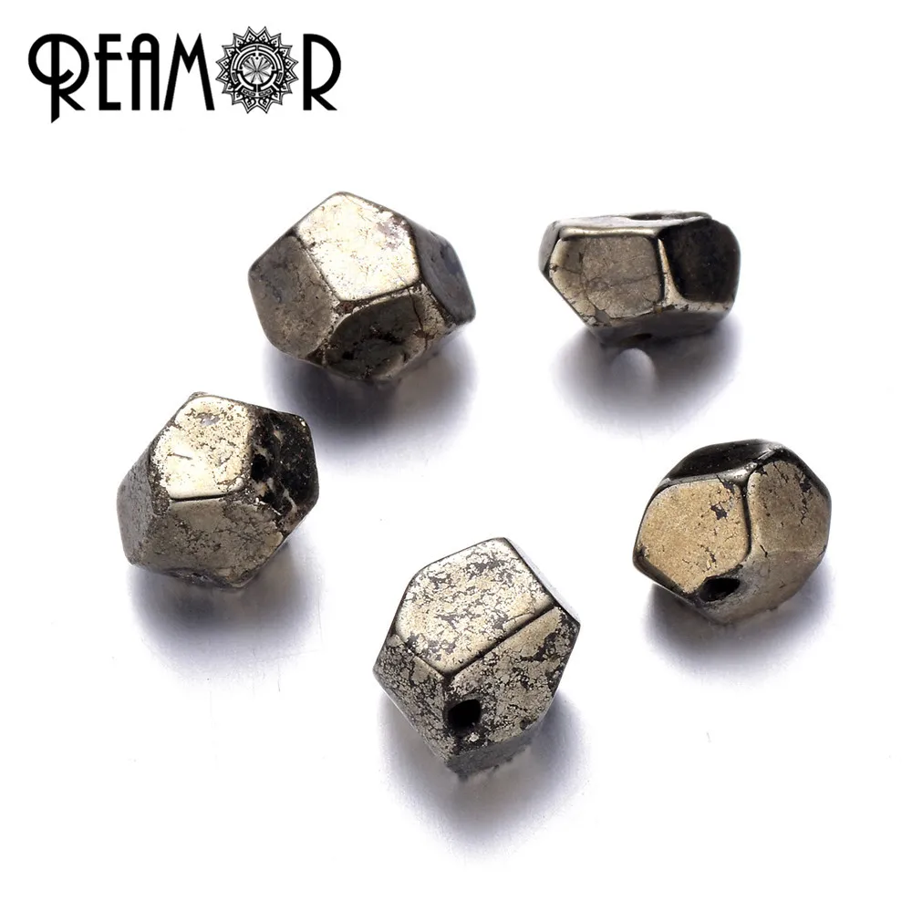 REAMOR натуральный неровный Железный Пирит бусины Ironstone 6 мм аксессуары для изготовления ювелирных изделий