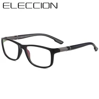 eleccion sport style optical glasses frame men square tr90 frame clear glasses male myopia eyeglasses oculos de grau