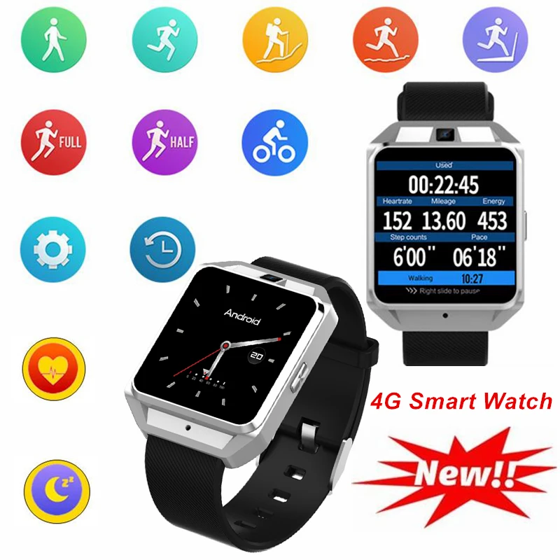 4G Смарт часы для мужчин Bluetooth gps Wi Fi сердечного ритма Барометрический компас
