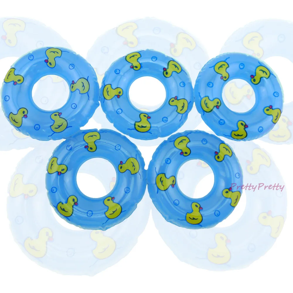 Бесплатная доставка 10 шт. синий мини Буй для плавания спасательное кольцо куклы