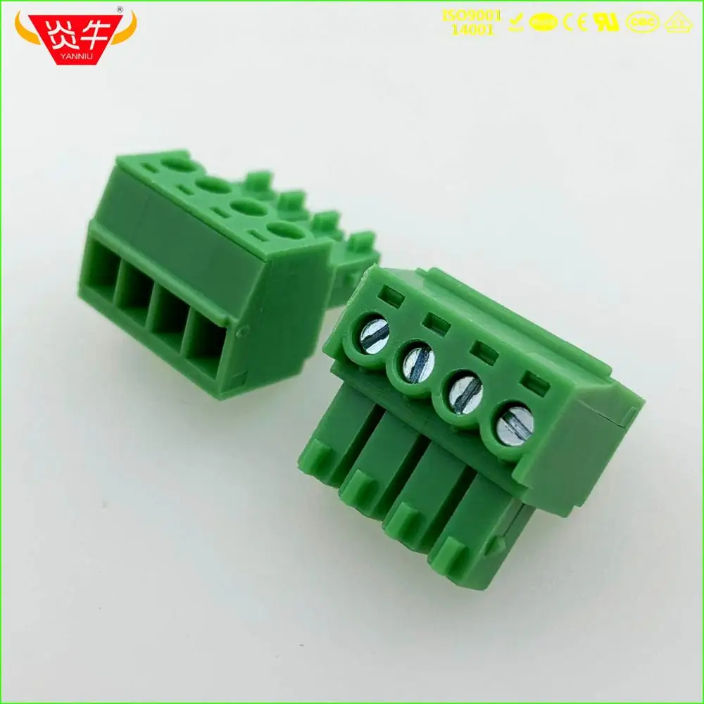 KF2EDGK-3.81-4P женский 15 EDGK 3 81 мм 4PIN PCB разъем подключаемый винт через отверстие