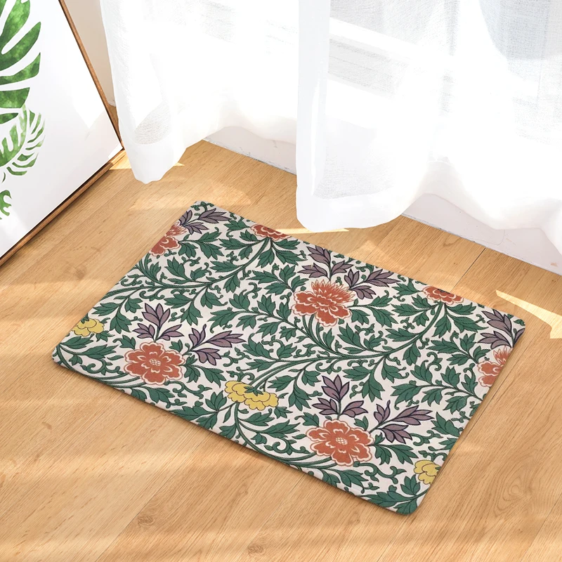 Новые коврики с цветами супер мягкие Нескользящие Коврики для кухни и ванной 40x60