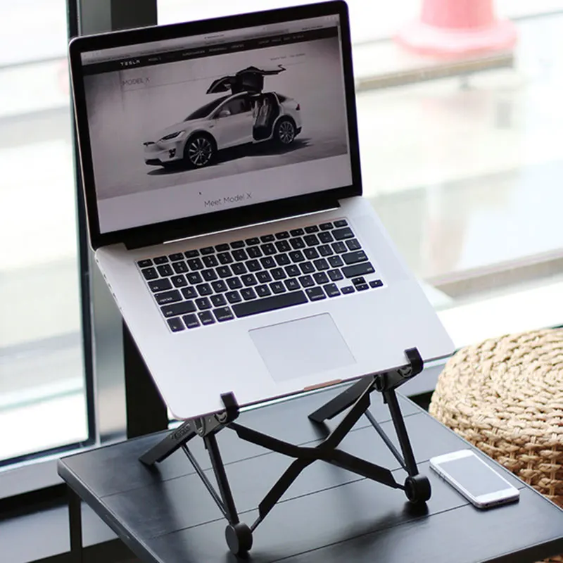 

Folding Portable Laptop Stand Adjustable Lifting Notebook Support For Above 11.6 Inch Laptop Creative Laptop Desktop Holder