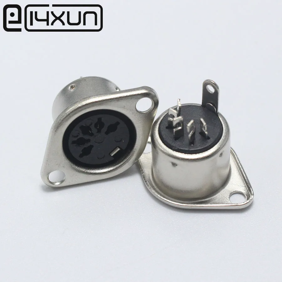 EClyxun 10 шт. 5 PIN DIN разъем Женский кабель адаптер Pin Панель Крепление припоя Тип