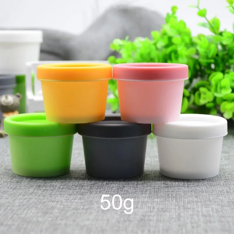 Пластиковая косметическая маска для лица 50 г|cream jar cosmetic container|cosmetic powder containercream