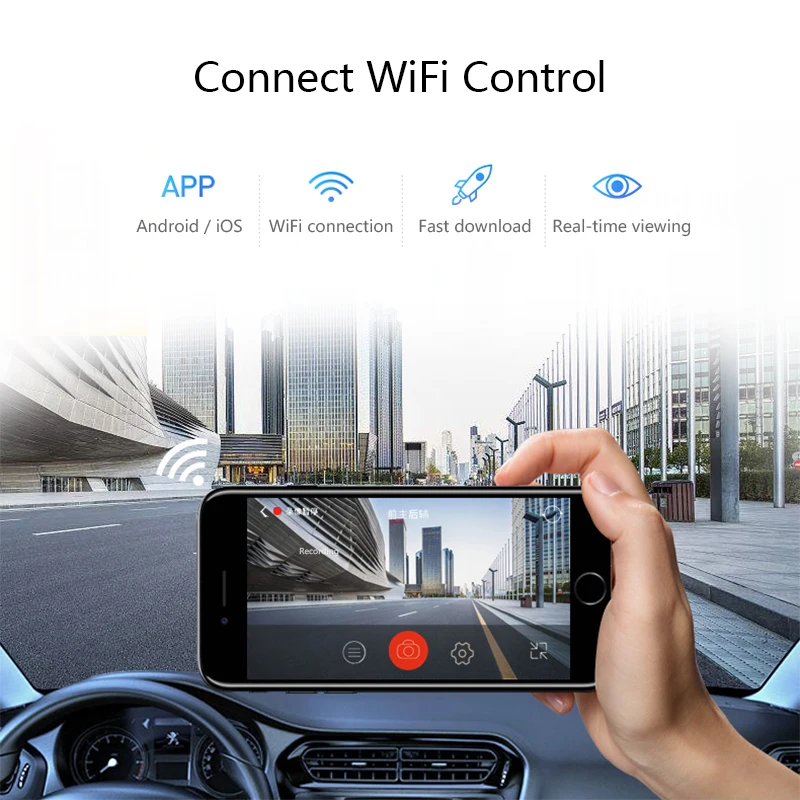 Автомобильный видеорегистратор Мини Wifi автомобильная камера Full HD 1080 P