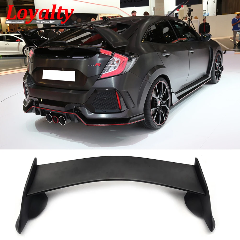 Бренд лояльности для 2016 2017 2018 Honda Civic 10th Седан ABS черный Тип R задний багажник
