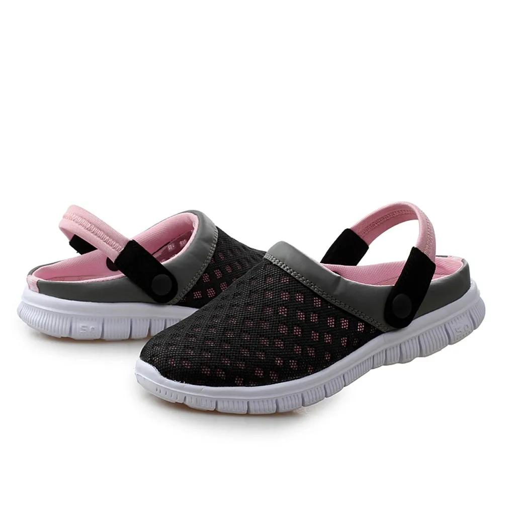 SAGACE Men Women Casual Shoes Couple Beach Sandal Mesh Breathable Flip Flops Shoes Shoes Sandles Sandals New Shoes Jul1