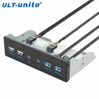 Чехол для компьютера USB 2,0 USB 3,0 HD Audio Custom USB Передняя панель 5,25 hub