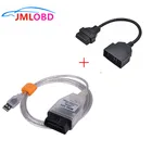 Комплект MINI VCI V12.00.127 для To-taLexusScion TIS Techstream OBD2 USB-кабель с OBD подходит для игрушек-ta 22PIN до 16PIn