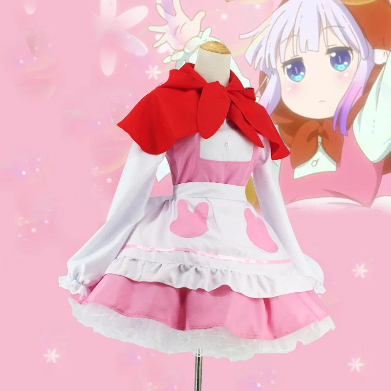 Аниме Kobayashi san Chi no Maid Dragon Kanna Kamui карнавальные костюмы|cosplay costume|chi chi costumeanime maid costumes |