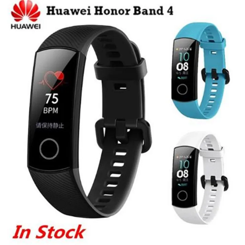 Оригинальный Смарт-браслет Huawei Honor Band 4 Amoled цветной 0 95 "водонепроницаемый