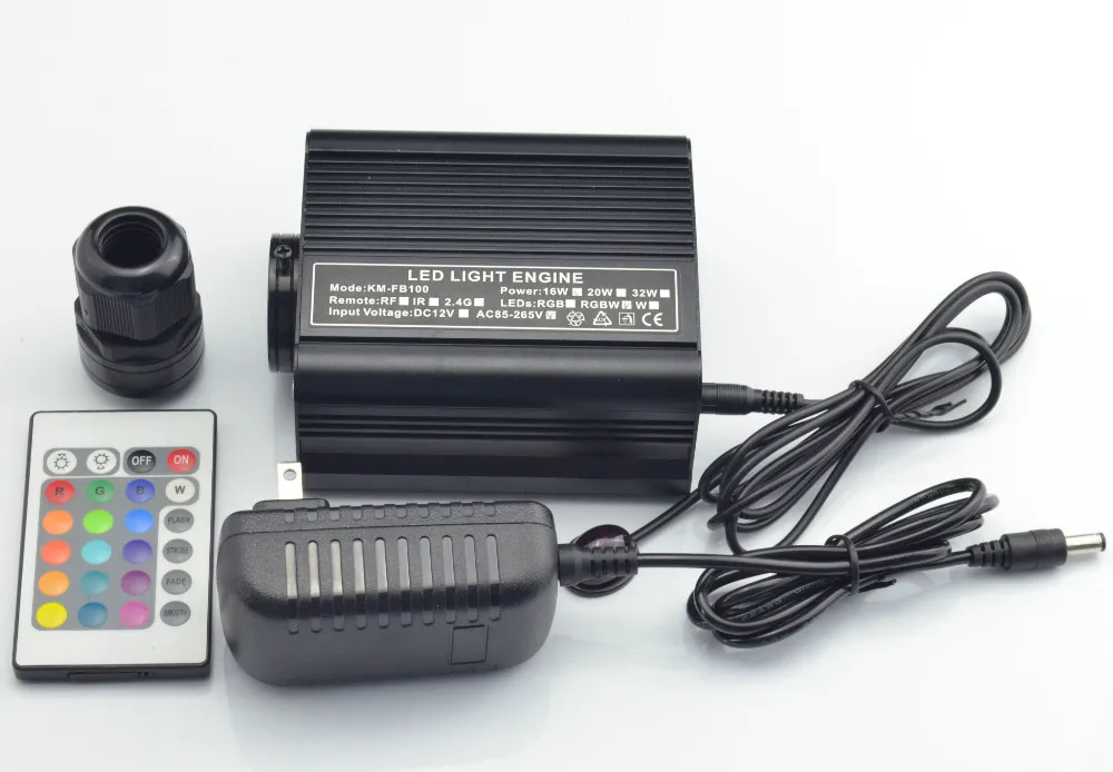 16 Вт LED RGB свет двигателя с 24-клавишным ИК-пультом AC100-240V входом | Лампы и освещение