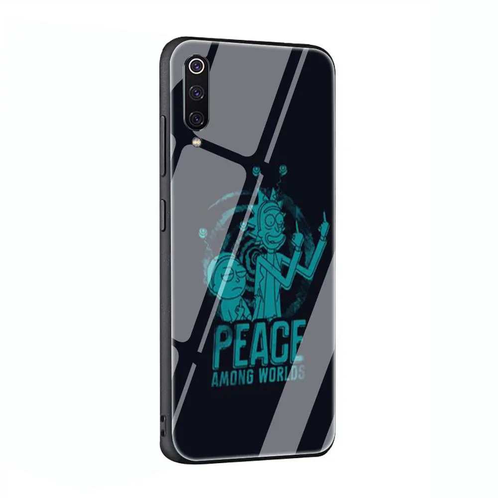 Забавный чехол из закаленного стекла Rick And marty для Xiaomi 8 Lite A1 A2 9 Redmi Note 5 6 7 Pro 6A 4X F1 - Цвет: G1