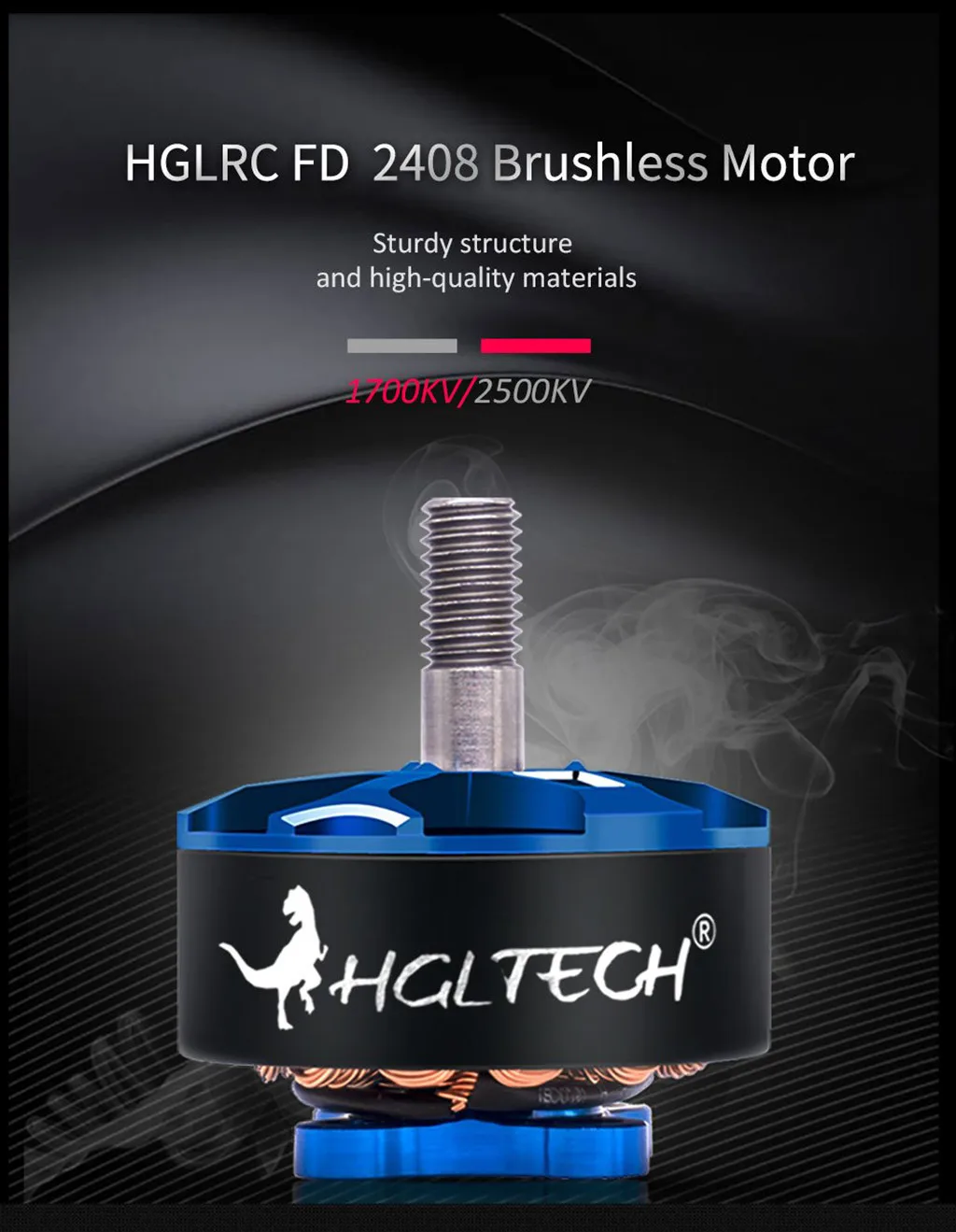 Аксессуары для Дронов HGLRC Forward 2408 1700KV/2500KV бесщеточный двигатель Z610 | Игрушки и