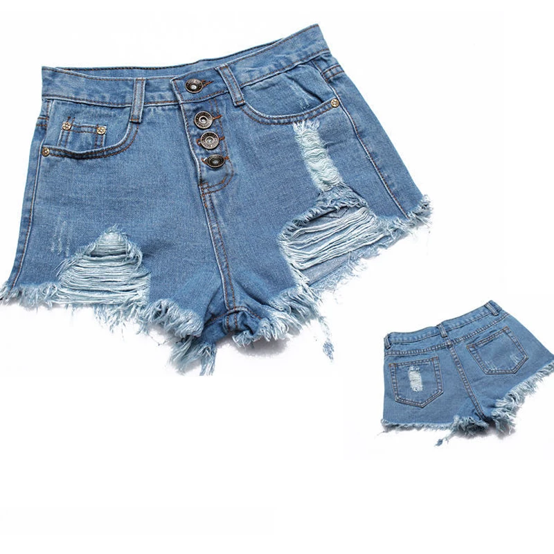 4 вида цветов Рваные джинсовые шорты популярные милые летние мини с высокой