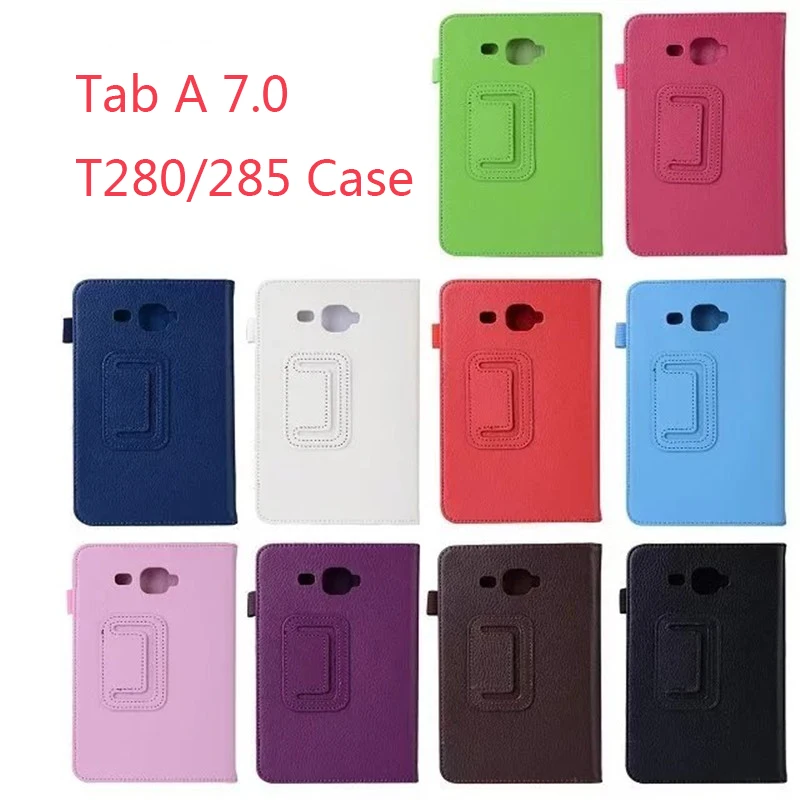 

For Samsung Galaxy Tab A A6 7.0 SM-T280 SM-T285 Stand PU Leather Flip Smart Cover Case For Samsung T280 T285 tablet cover